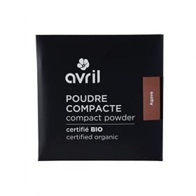 Avril - Poudre Compacte Bio - Texture Soyeuse - Unifie et Matifie le Teint - Vegan, Certifié Bio Ecocert - Fabriqué en France