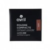 Avril - Poudre Compacte Bio - Texture Soyeuse - Unifie et Matifie le Teint - Vegan, Certifié Bio Ecocert - Fabriqué en France