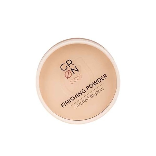 Poudre de Finition Cosmétique Biologique GRN[Green] Frêne Blanc - Poudre Compacte à Effet Mat - Texture Légère, Minéraux Natu