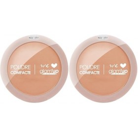 GlamUp Paris - Poudre Compacte - Poudre Pressée - Couverture Complète - Longue Tenue - Fini Mat et Naturel - Contrôle de la 