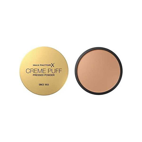 Max Factor Creme Puff mat poudre pressée, pour tout type de peau, absorbe lexcès de sébum, n°040 crème ivoire