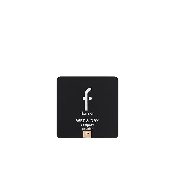 Flormar Wet & Dry Poudre Compacte – Maquillage & Fond De Teint Poudre Matifiante Visage, Texture Crémeuse, Fini Naturel, Haut