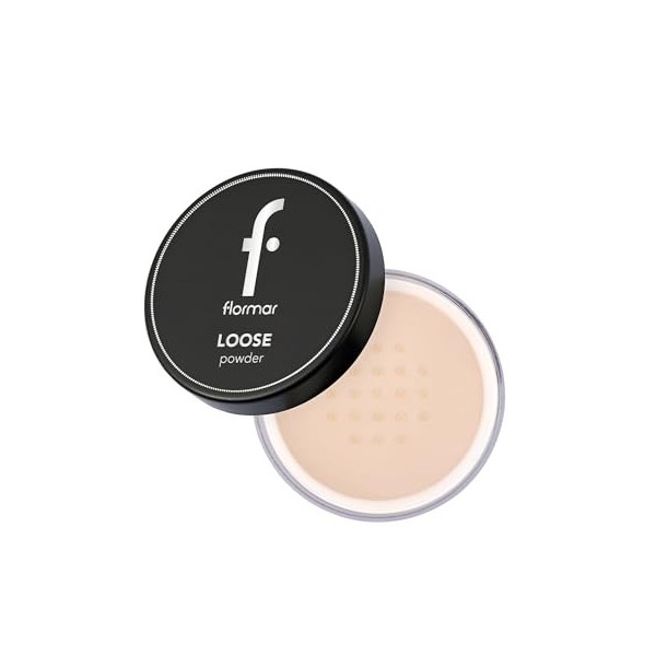 Flormar Loose Powder - Poudre Libre Matifiante Transparente – Poudre Fixatrice Longue Tenue pour Peau Grasse, Mixte ou Sèche 