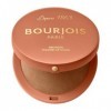 Bourjois Maxi Boîte Ronde Poudre de Soleil, 002 Medium, Fini mat doux, Formule Vegan, Poudre bronzante facile à estomper, Pou