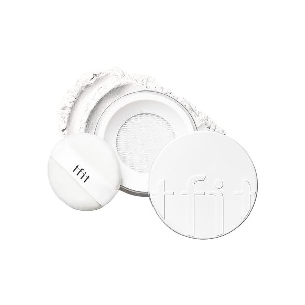 TFIT Poudre de finition translucide – Poudre libre pour le visage, contrôle du sébum, finition mate et soyeuse, maquillage co