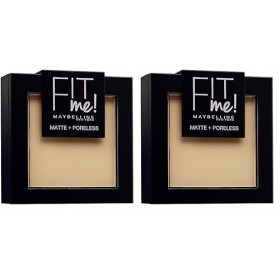 Maybelline New York Gemey Fit Me Poudre 220 Beige Nu Lot de 2 