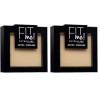 Maybelline New York Gemey Fit Me Poudre 220 Beige Nu Lot de 2 