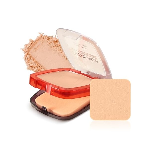 Boobeen Pressed Setting Powder - Poudre Visage Contrôle Séborégulateur avec Finition Mat, Longue Tenue & Résistante à lEau, 