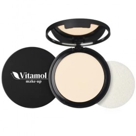 Vitamol make-up Face Poudre compacte pour fixer le maquillage 6 gr Ambre 