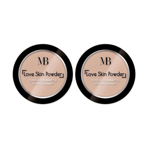 MB Milano - Poudre compacte - LIGHT ROSE 01 Lot de 2 
