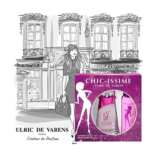 ULRIC DE VARENS Coffret Chic Issime Eau de parfum 75 ml + Deo 125 ml