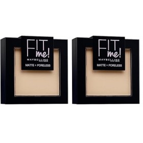 Maybelline Fit Me Poudre Compacte 130 Buff Beige 9 g Lot de 2 