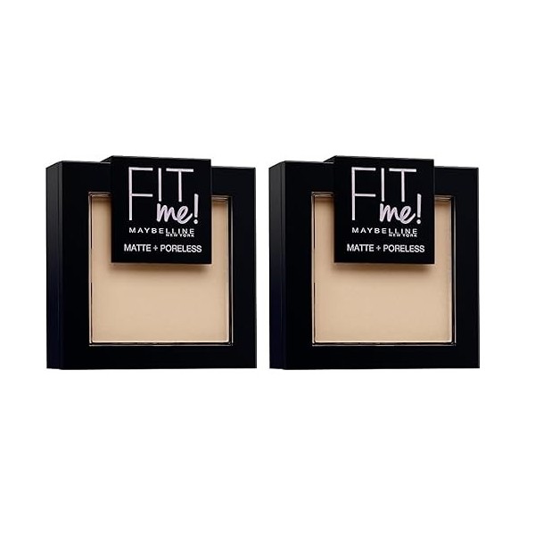 Maybelline Fit Me Poudre Compacte 130 Buff Beige 9 g Lot de 2 