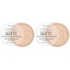 Rimmel Stay Matte Poudre Pressée, 003 Peach Glow Lot de 2 