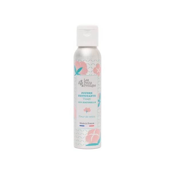 Poudre Nettoyante Visage Fleur de Coton - 100% Naturel Sans Conservateur - Nettoyant Moussant à lEau - Fabriqué en France - 