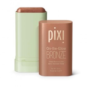 Pixi Beauty On-the-Glow Bronze | Teinte: RichGlow | Stick Bronzant Hydratant pour Joues et Lèvres | Multistick au Ginseng, Al