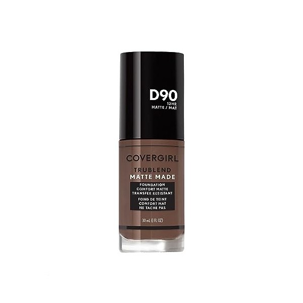 CoverGirl TruBlend Matte Made Liquid Foundation - D90 Espresso for Women 1 oz Foundation