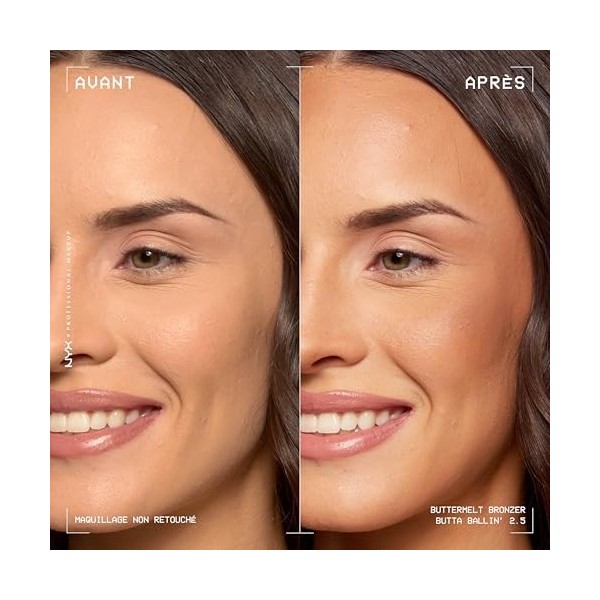 Nyx Professional Makeup - Bronzeur Poudre Compacte - Teint Hâlé Jusquà 12H Sans Transfert - Idéal Toutes Carnations - Formul