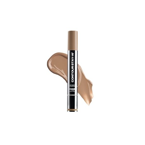 Sacheu Liquide Contour Stay-N Crème Longue Tenue Maquillage Contour — Formule Légère & Modulable Végan et Sans Cruauté, Givin