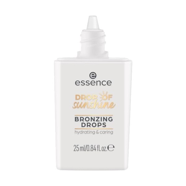 Essence Cosmetics Drop of Sunshine Bronzing Drops Gouttes Bronzantes, Humidifiant Hydratant, avec Vitamines, Protecteur, Natu