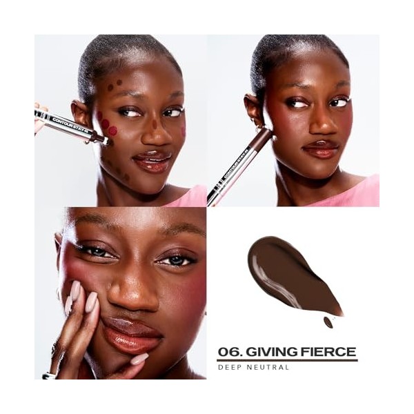 Sacheu Liquide Contour Stay-N Crème Longue Tenue Maquillage Contour — Formule Légère & Modulable Végan et Sans Cruauté, Givin