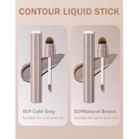 Jutqut Bronzer liquide & Contour, durable et hautement pigmenté, finition mate, facile à estomper, texture douce pour un maqu