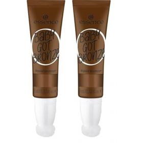 Essence Cosmetics Baby Got Bronze Liquid Bronzer Bronzeur Liquide, Longue Durée, Mettant en Valeur lOeil, Facile à Enlever, 