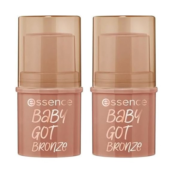 Essence - Bronzer en Stick Baby Got Bronze - 10 Cinnamon Spice Lot de 2