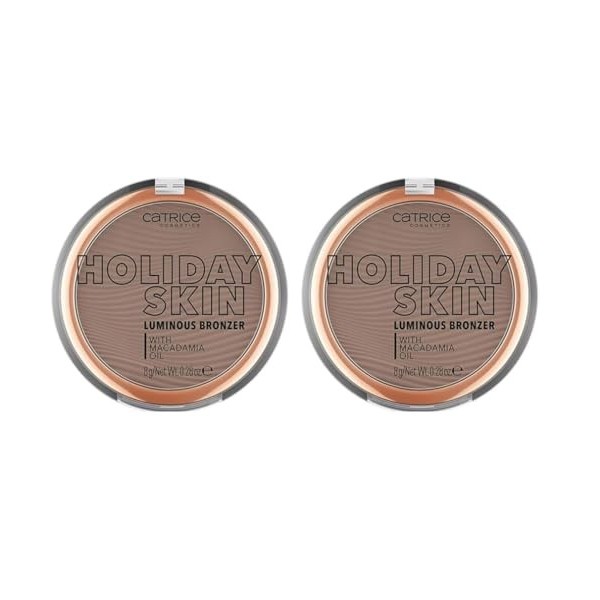 Catrice - Poudre Bronzante Holiday Skin Luminous Bronzer - 20 Off To The Island Lot de 2 