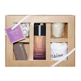 JE TAIME Tendrement • Coffret à thème : SPA TIME • Eau de Parfum 100 ml • Vaporisateur • Spray • Parfum Femme • Cadeau • EVA