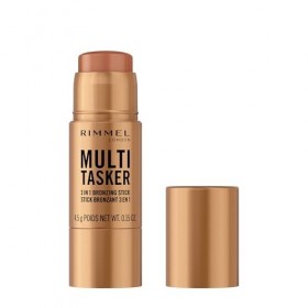 Rimmel London Multi Tasker, Stick bronzer sculptant et contour, tient toute la journée, fini frais, maquillage vegan, 4,5 g 0