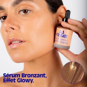 Bronzer Liquide 99% Naturel 30 ml - Sérum Bronzant à lAcide Hyaluronique – Effet Instantané - Gouttes Bronzantes Anti-Pollut