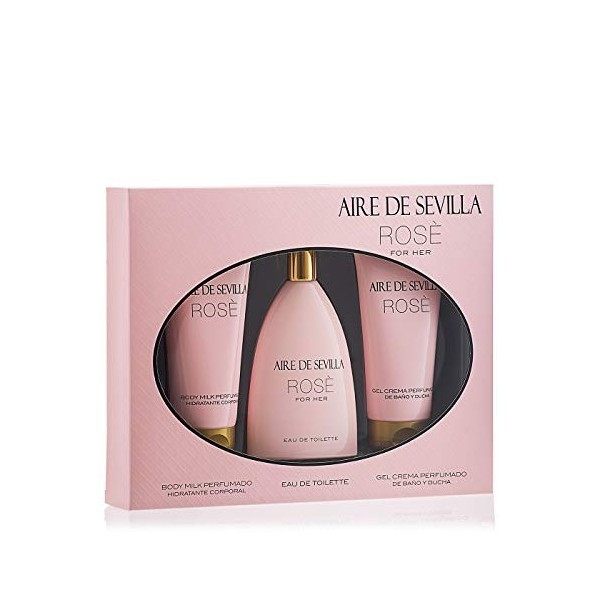 AIRE DE SEVILLA Rose Set Eau de Toilette 150 ml + Gel Douche 150 ml + B/C 150 ml