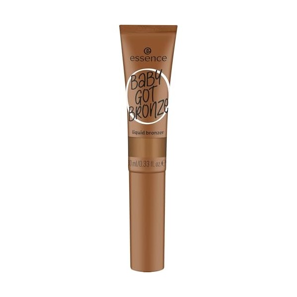 Essence Cosmetics Baby Got Bronze Liquid Bronzer Bronzeur Liquide, Longue Durée, Mettant enValeur lOeil, Facile à Enlever, N