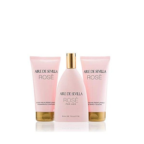 AIRE DE SEVILLA Rose Set Eau de Toilette 150 ml + Gel Douche 150 ml + B/C 150 ml