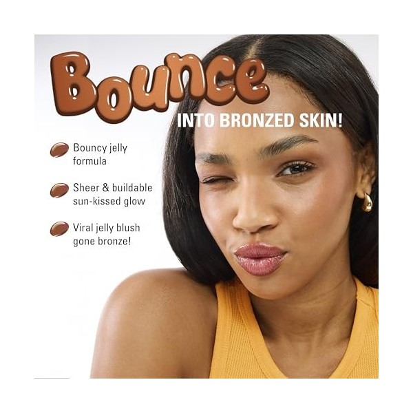 Revolution Jelly Bronzer Tint, Bronzer teinté pour un effet bonne mine naturel, Vegan, Dark Cocoa, 8 g