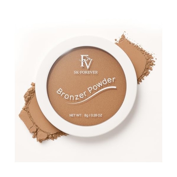 FV Poudre Bronzante Longue Durée, Imperméable Texture Légère, Naturelle Fini Radiant Peaux Bronzeur Crème Deep Bronzer, 8g