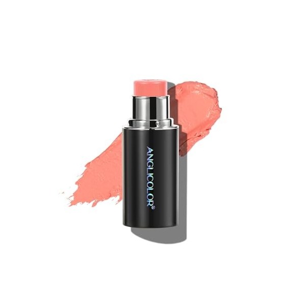 Anglicolor Bâton de fard à joues en crème, texture crémeuse avec finition lumineuse, finition naturelle – Idéal pour les dépl