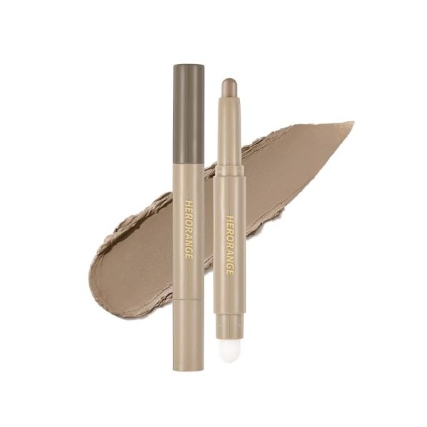 U-Shinein Bâton de contour double extrémité avec pinceau à contour et estompage crème, stylo de contour pour contour sans cou