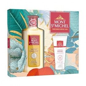 Mont Saint Michel - Coffret 2 Produits - Coffret Cadeau - Eau de Cologne Instant Ensoleillé - 250 ml - Crème Mains Nourrissan