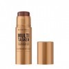 Rimmel London Multi Tasker, Stick bronzer sculptant et contour, tient toute la journée, fini frais, maquillage vegan, 4,5 g 0
