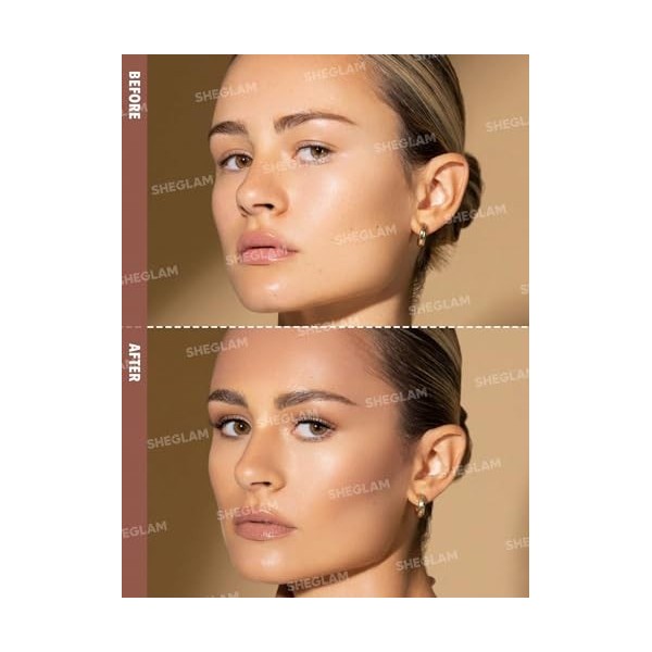 SHEGLAM Sun Sculpt Bâton de contour liquide longue durée pour le maquillage – Ambre fauve