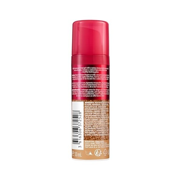 Bourjois Healthy Mix, 04 Medium, Glow Tint Essence, Effet peau nue, Fini éclatant, Hydratant teinté à la texture fraîche et l