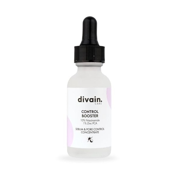 Control Booster 30ml | Sérum Visage pour Peau Grasse et Mixte, Réduit Pores et Brillances, à lAcide Salicylique et Zinc | Ve