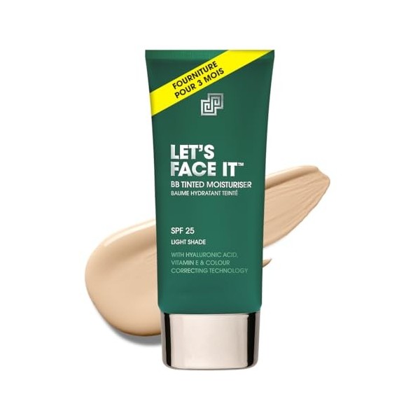 Shakeup Cosmetics Hydratant Teinté Homme, Maquillage Végan pour Hommes, Couvrance Naturelle contre Rougeurs & Imperfections,