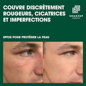 Shakeup Cosmetics Hydratant Teinté Homme, Maquillage Végan pour Hommes, Couvrance Naturelle contre Rougeurs & Imperfections, 