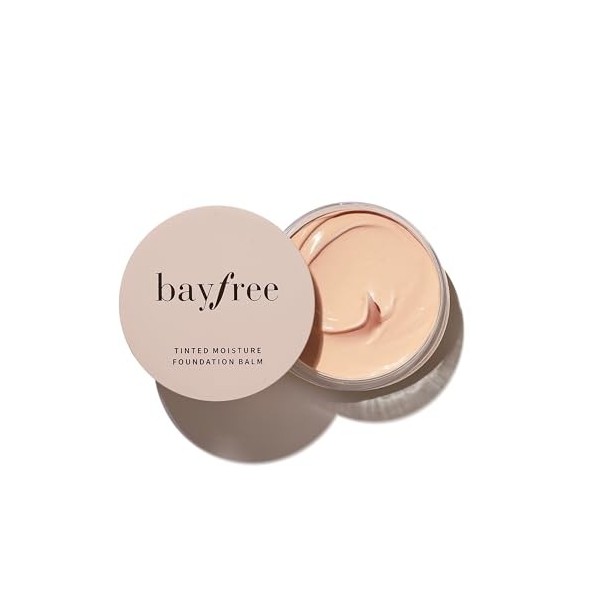 bayfree Tinted Moisture Foundation Balm, Fond de Teint Correcteur Longue Tenue 24H, Hydratant & Léger, Résistant à la Transpi