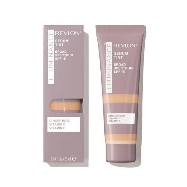 Revlon Sérum Teinté Illuminance, Triple Acide Hyaluronique, Unifie le teint au fil du temps et hydrate tout au long de la jou