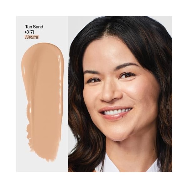 Revlon Sérum Teinté Illuminance, Triple Acide Hyaluronique, Unifie le teint au fil du temps et hydrate tout au long de la jou