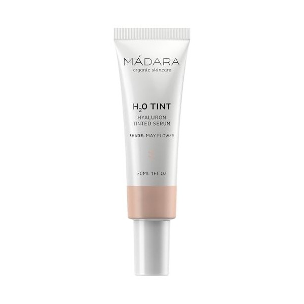 MÁDARA H2O Tint Hyaluron Tinted Serum, 1 MAY FLOWER 30 ml - Un sérum teinté qui apporte hydratation et fraîcheur à chaque go